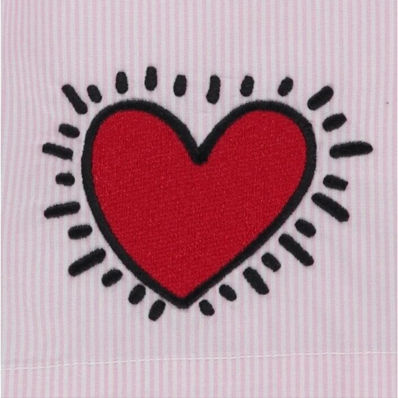 New Keith Haring Pajama Set Pink Love Heart XL - Picture 7 of 7